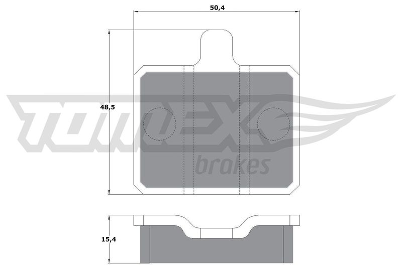 TOMEX Brakes TX 10-25 Brake Pad Set, disc brake