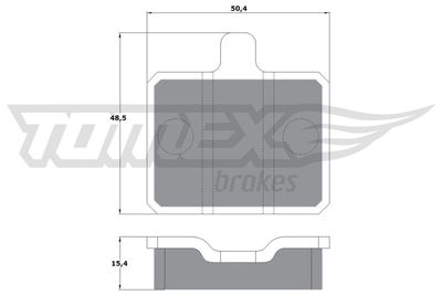 Brake Pad Set, disc brake TOMEX Brakes TX 10-25