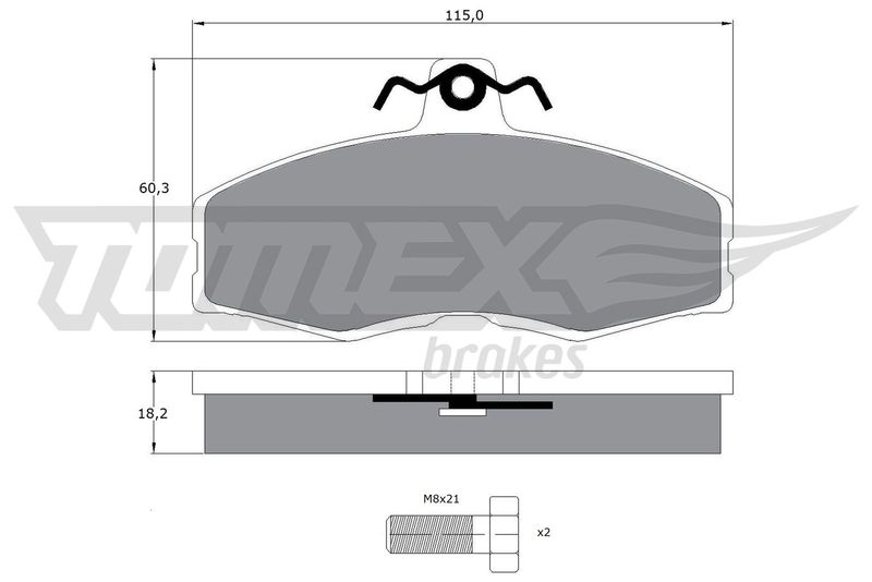 TOMEX Brakes TX 10-27 Brake Pad Set, disc brake