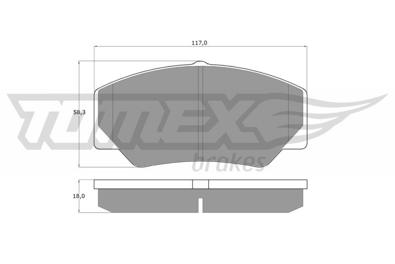 TOMEX Brakes TX 10-30 Brake Pad Set, disc brake