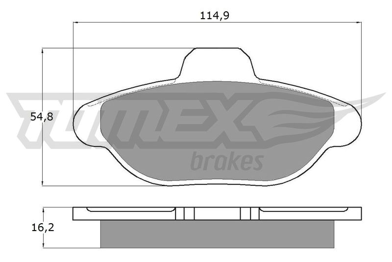 TOMEX Brakes TX 10-33 Brake Pad Set, disc brake