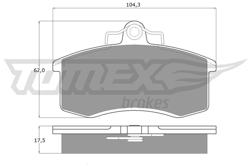 TOMEX Brakes TX 10-36 Brake Pad Set, disc brake