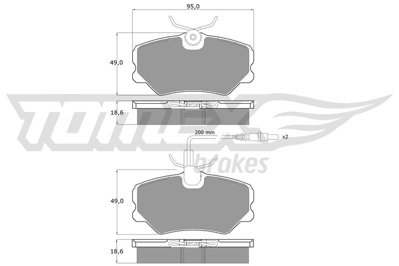 TOMEX Brakes TX 10-44 Brake Pad Set, disc brake