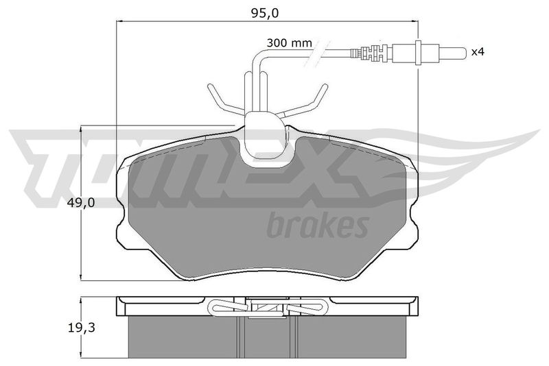 TOMEX Brakes TX 10-441 Brake Pad Set, disc brake