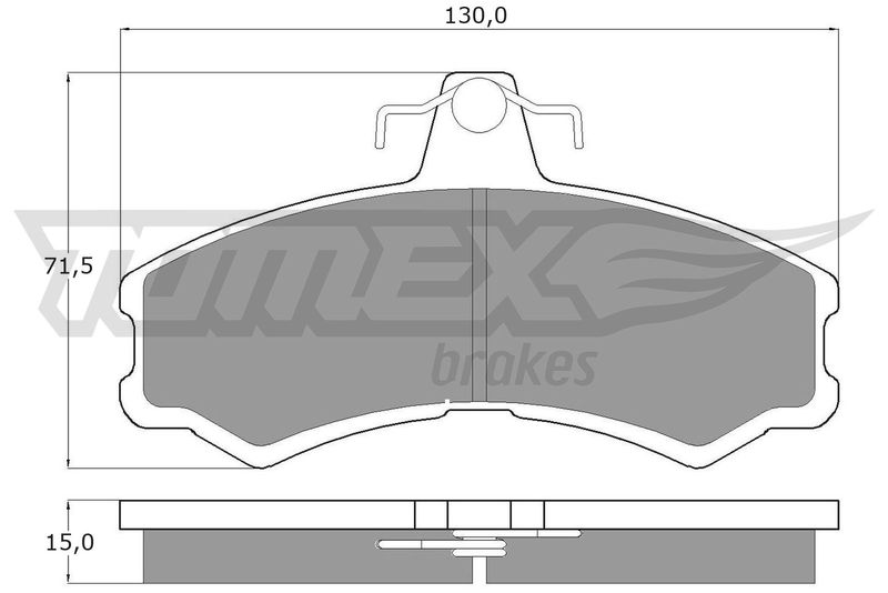 TOMEX Brakes TX 10-45 Brake Pad Set, disc brake
