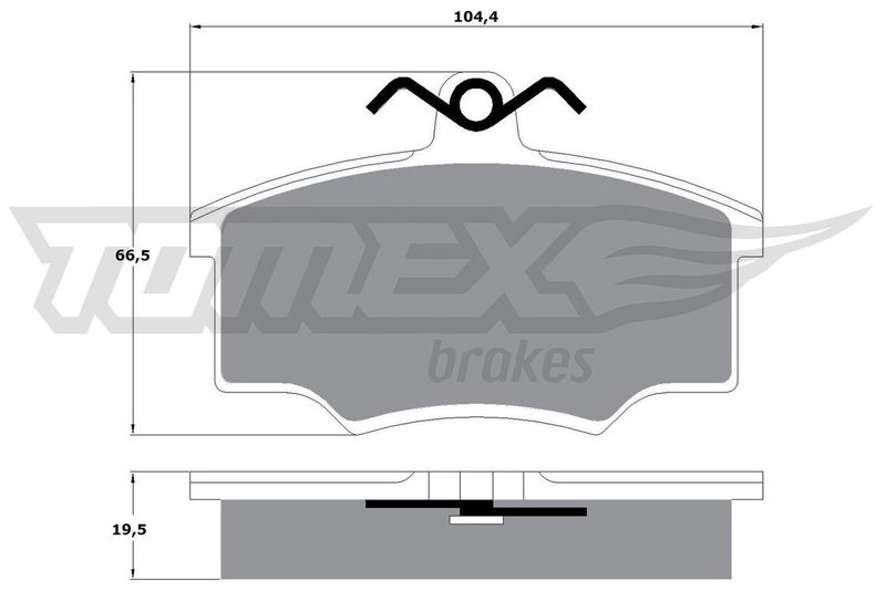 TOMEX Brakes TX 10-57 Brake Pad Set, disc brake