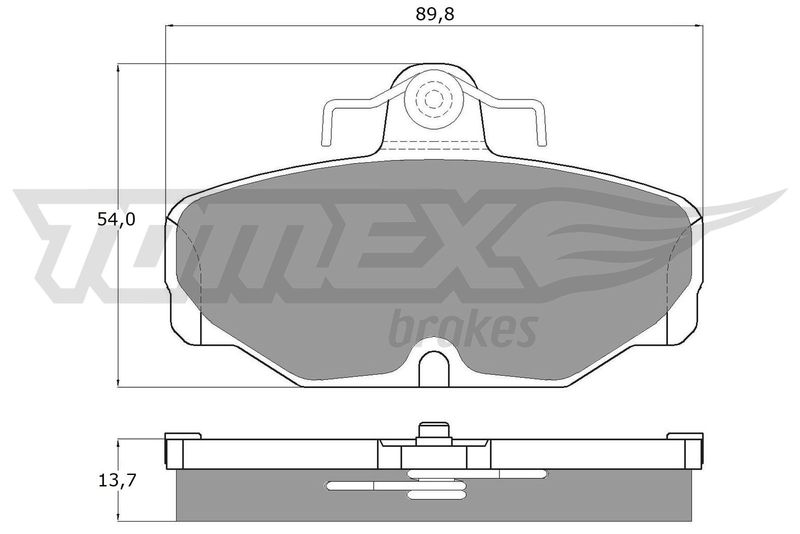 TOMEX Brakes TX 10-67 Brake Pad Set, disc brake
