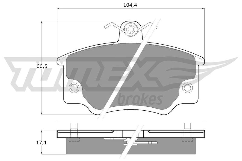 TOMEX Brakes TX 10-731 Brake Pad Set, disc brake