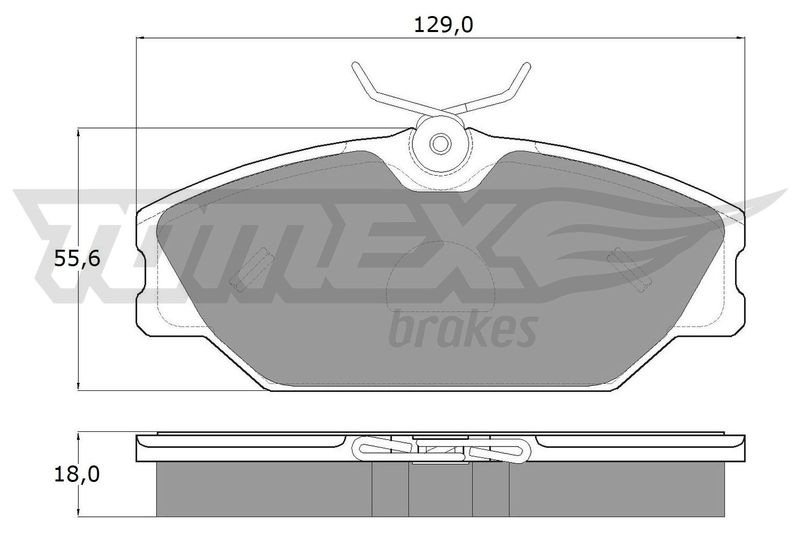 TOMEX Brakes TX 10-761 Brake Pad Set, disc brake
