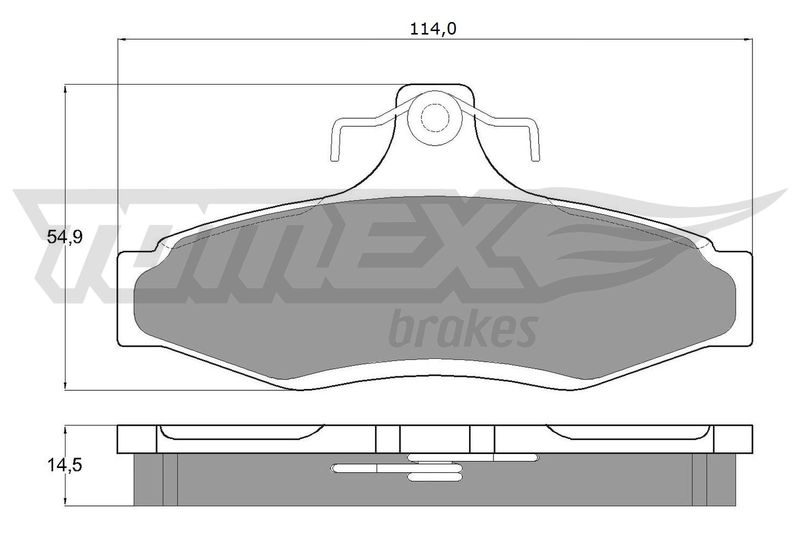 TOMEX Brakes TX 10-81 Brake Pad Set, disc brake