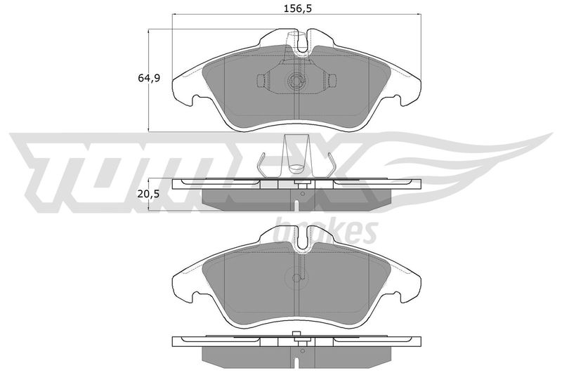TOMEX Brakes TX 10-93 Brake Pad Set, disc brake