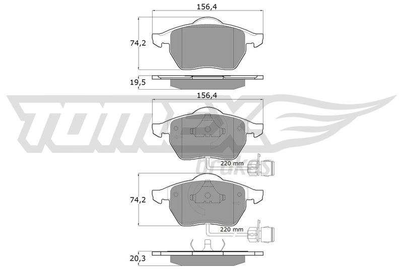 TOMEX Brakes TX 10-941 Brake Pad Set, disc brake