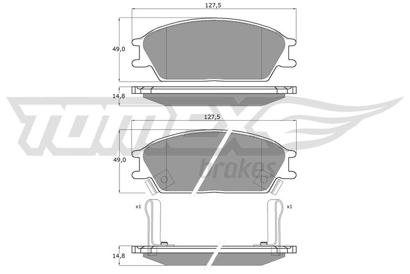TOMEX Brakes TX 11-05 Brake Pad Set, disc brake