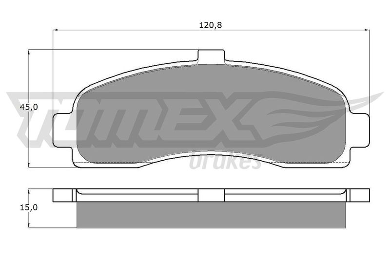 TOMEX Brakes TX 11-10 Brake Pad Set, disc brake