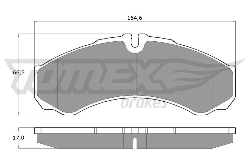 TOMEX Brakes TX 11-11 Brake Pad Set, disc brake