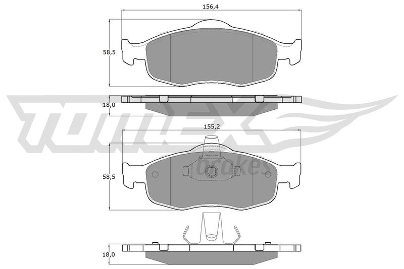 TOMEX Brakes TX 11-19 Brake Pad Set, disc brake