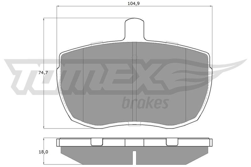TOMEX Brakes TX 11-21 Brake Pad Set, disc brake