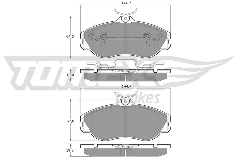 TOMEX Brakes TX 11-27 Brake Pad Set, disc brake