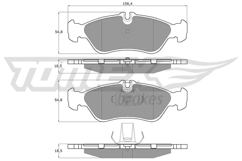 TOMEX Brakes TX 11-49 Brake Pad Set, disc brake