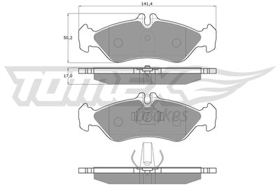 Brake Pad Set, disc brake TOMEX Brakes TX 11-50