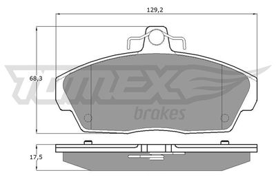 Brake Pad Set, disc brake TOMEX Brakes TX 11-511
