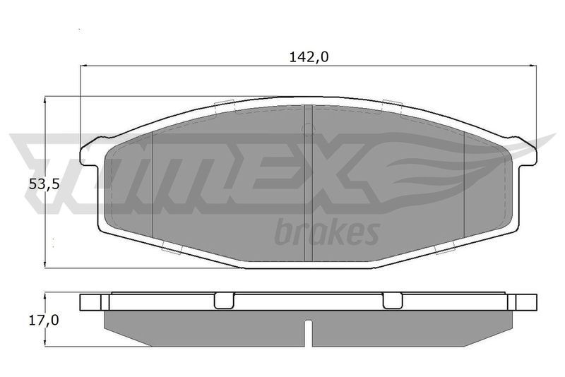 TOMEX Brakes TX 11-56 Brake Pad Set, disc brake