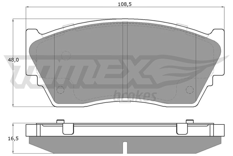 TOMEX Brakes TX 11-79 Brake Pad Set, disc brake
