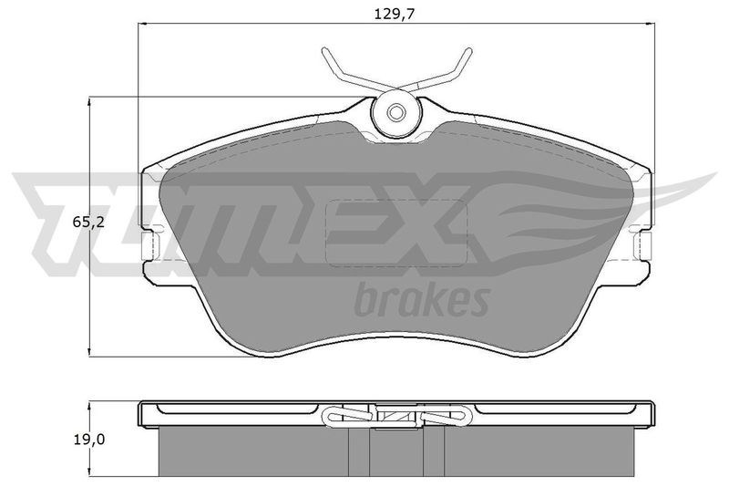 TOMEX Brakes TX 11-82 Brake Pad Set, disc brake
