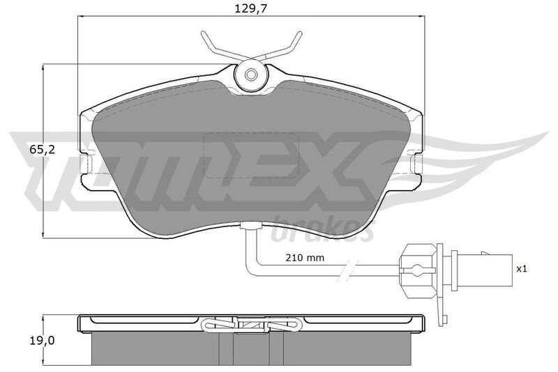 TOMEX Brakes TX 11-821 Brake Pad Set, disc brake
