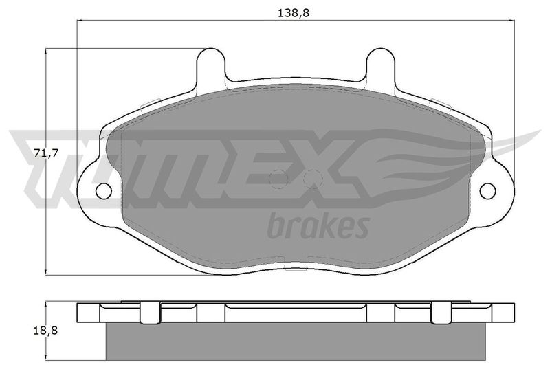 TOMEX Brakes TX 11-92 Brake Pad Set, disc brake