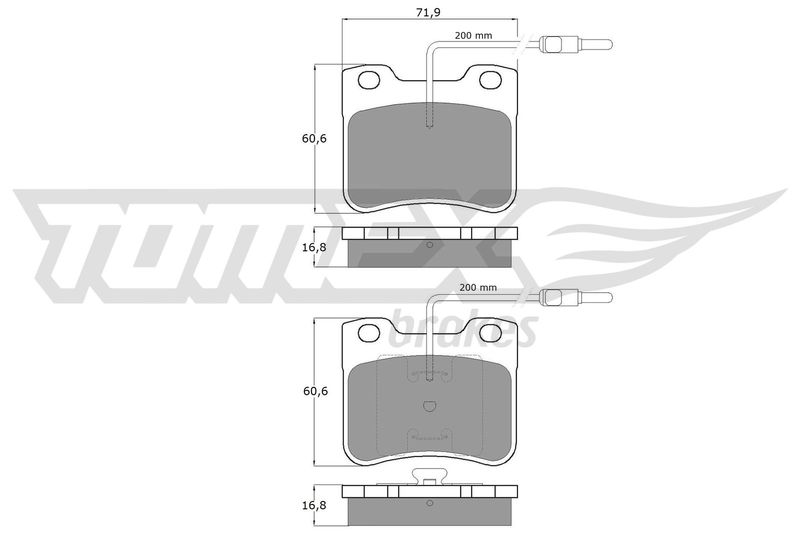 TOMEX Brakes TX 11-97 Brake Pad Set, disc brake