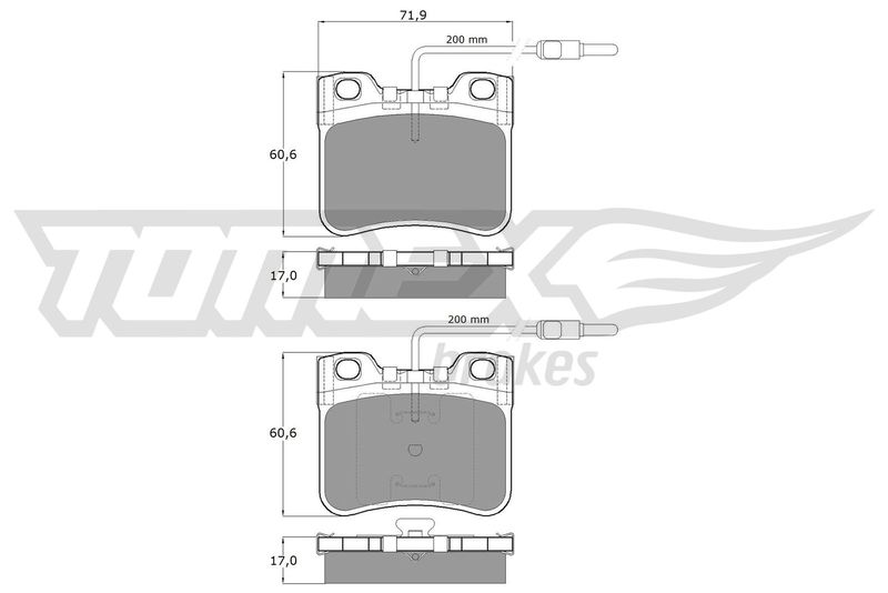 TOMEX Brakes TX 11-98 Brake Pad Set, disc brake