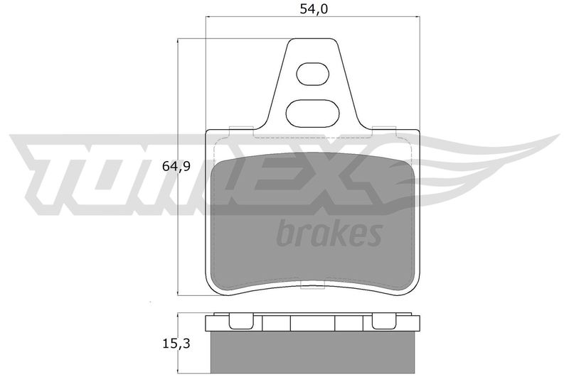 TOMEX Brakes TX 12-06 Brake Pad Set, disc brake