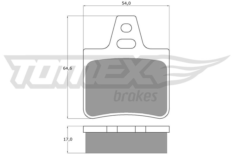 TOMEX Brakes TX 12-07 Brake Pad Set, disc brake