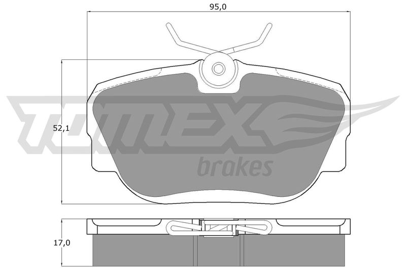 TOMEX Brakes TX 12-20 Brake Pad Set, disc brake