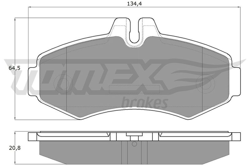 TOMEX Brakes TX 12-23 Brake Pad Set, disc brake