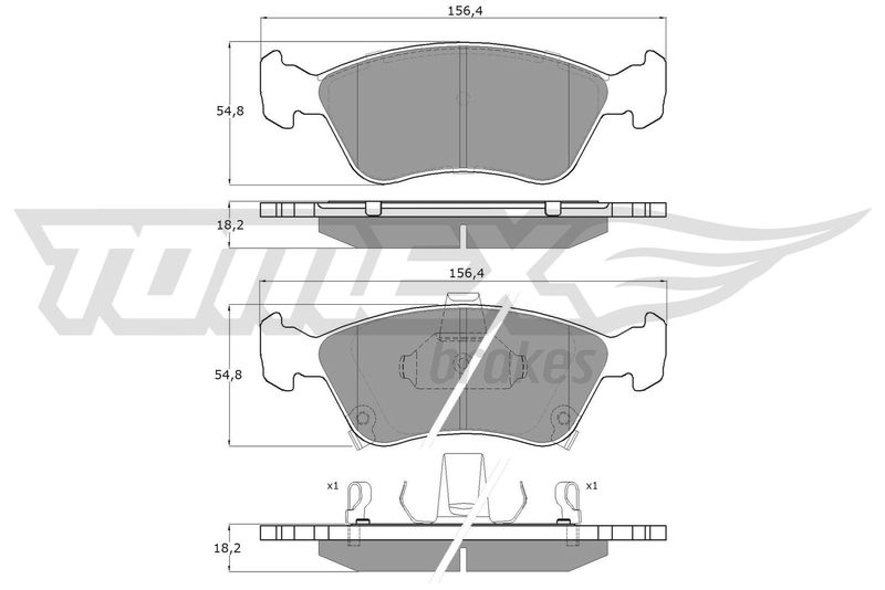 TOMEX Brakes TX 12-24 Brake Pad Set, disc brake