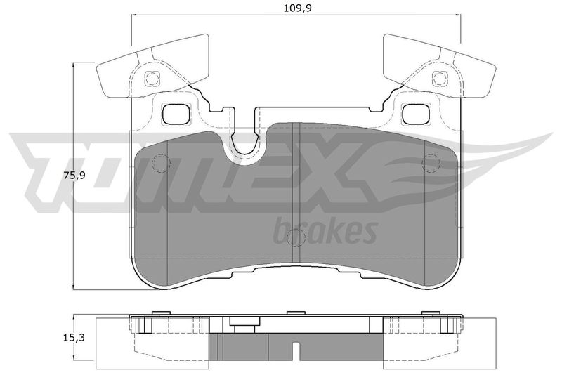 TOMEX Brakes TX 12-67 Brake Pad Set, disc brake