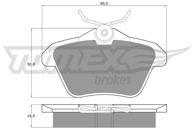 TOMEX Brakes TX 12-68 Brake Pad Set, disc brake