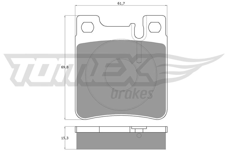 TOMEX Brakes TX 12-73 Brake Pad Set, disc brake