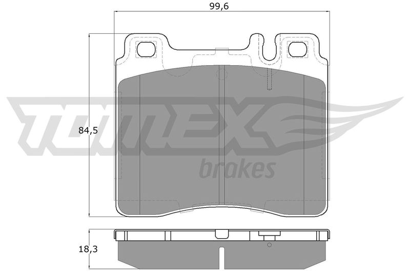 TOMEX Brakes TX 12-74 Brake Pad Set, disc brake