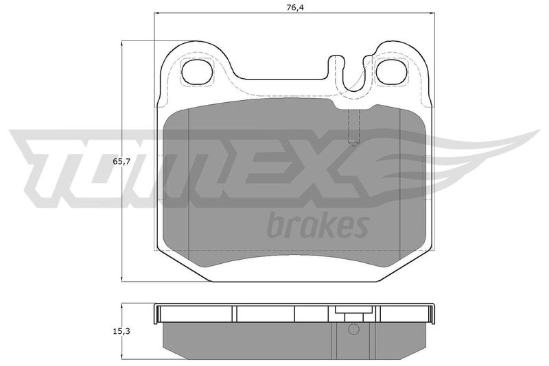 TOMEX Brakes TX 12-86 Brake Pad Set, disc brake