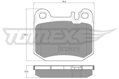 Brake Pad Set, disc brake TOMEX Brakes TX 12-86