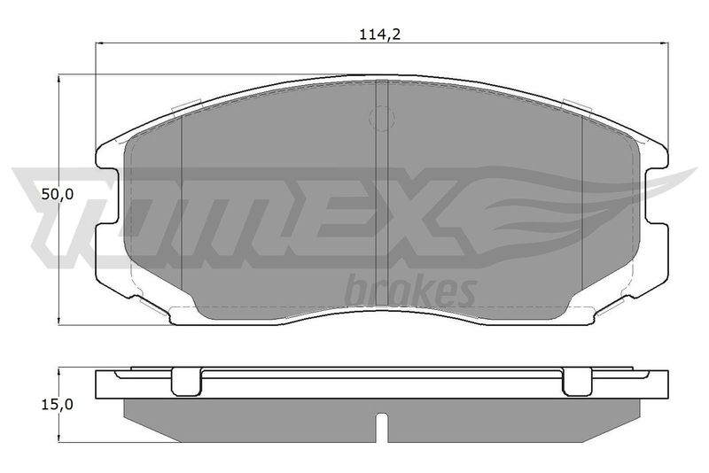 TOMEX Brakes TX 12-91 Brake Pad Set, disc brake