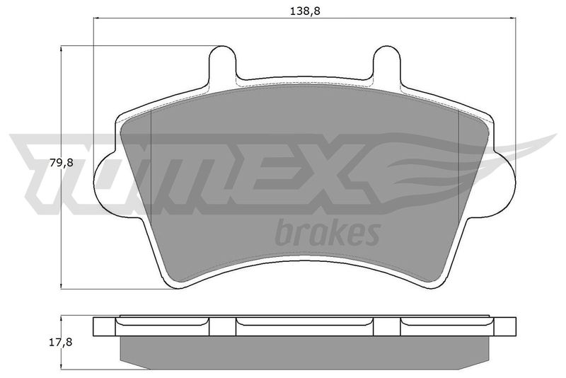 TOMEX Brakes TX 13-02 Brake Pad Set, disc brake