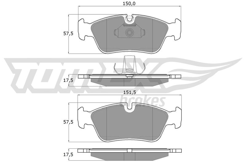 TOMEX Brakes TX 13-16 Brake Pad Set, disc brake