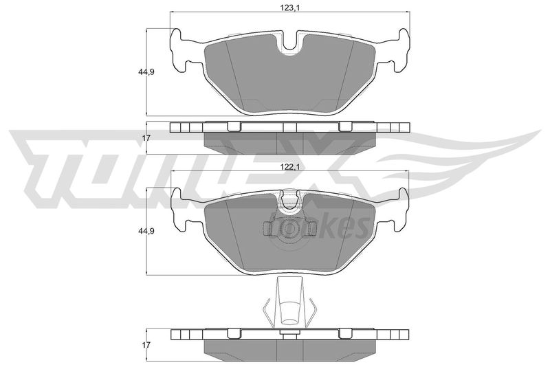 TOMEX Brakes TX 13-21 Brake Pad Set, disc brake