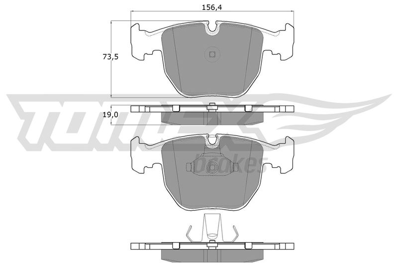 TOMEX Brakes TX 13-23 Brake Pad Set, disc brake