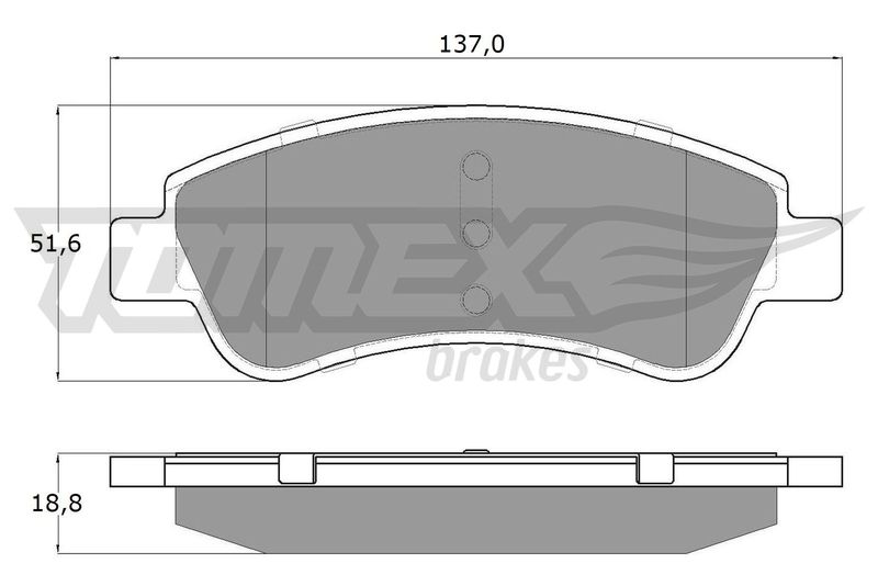 TOMEX Brakes TX 13-27 Brake Pad Set, disc brake
