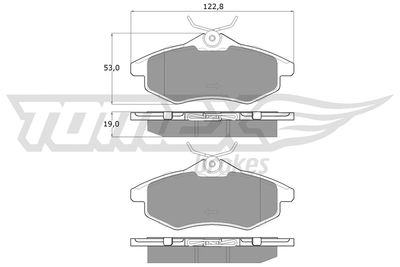Brake Pad Set, disc brake TOMEX Brakes TX 13-28